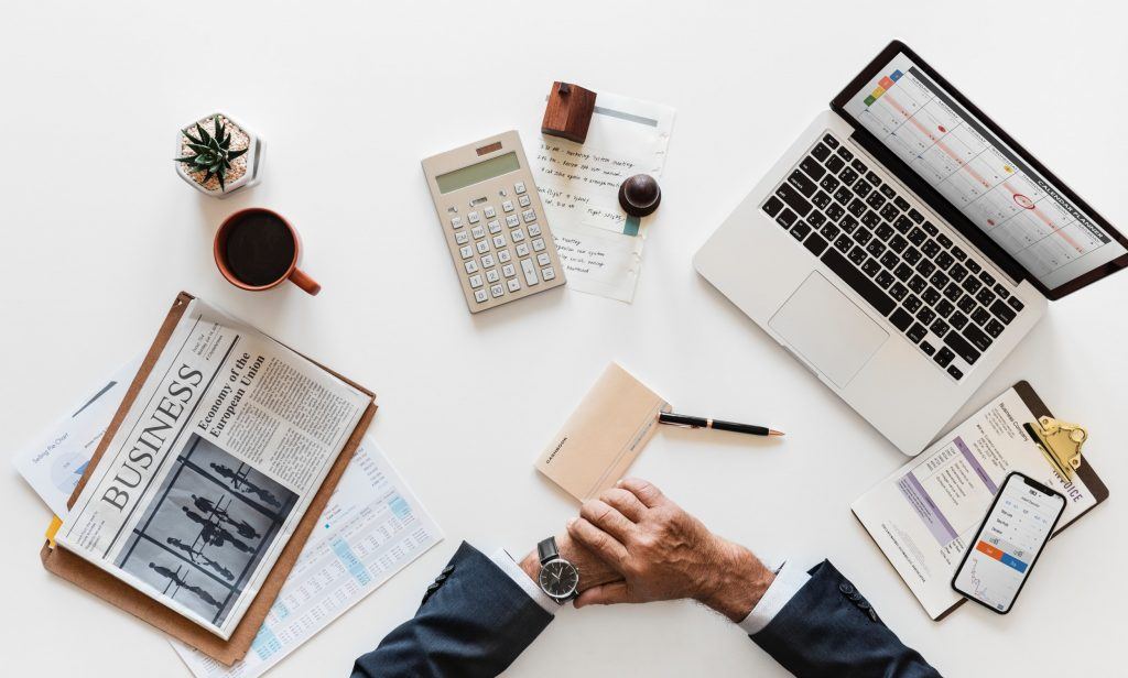 Accountant waiting for a meeting